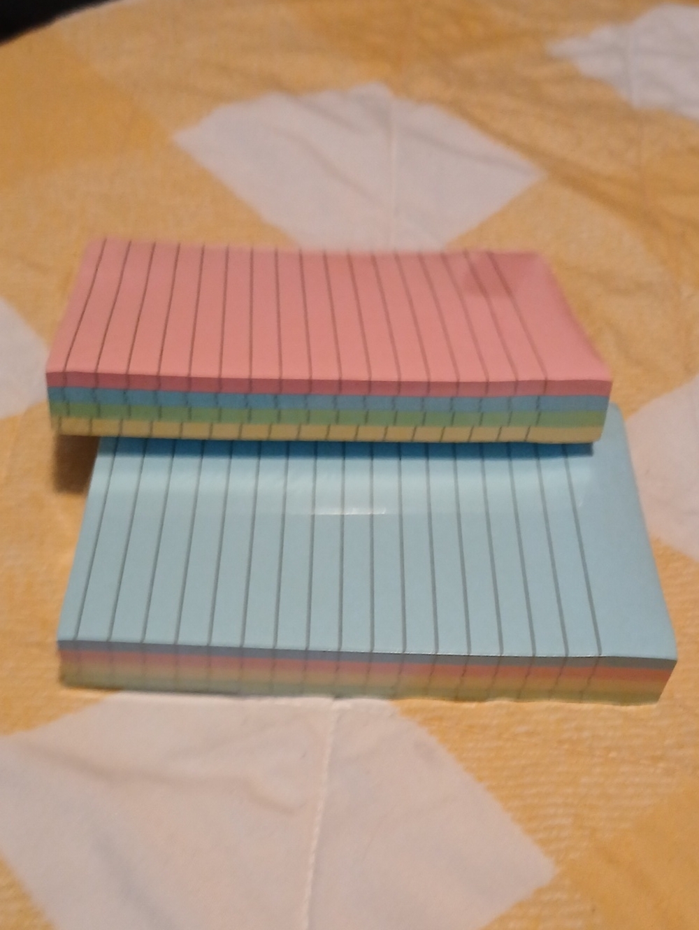 Multi-Color Lines Note Pad Set Of 8 - Post Its